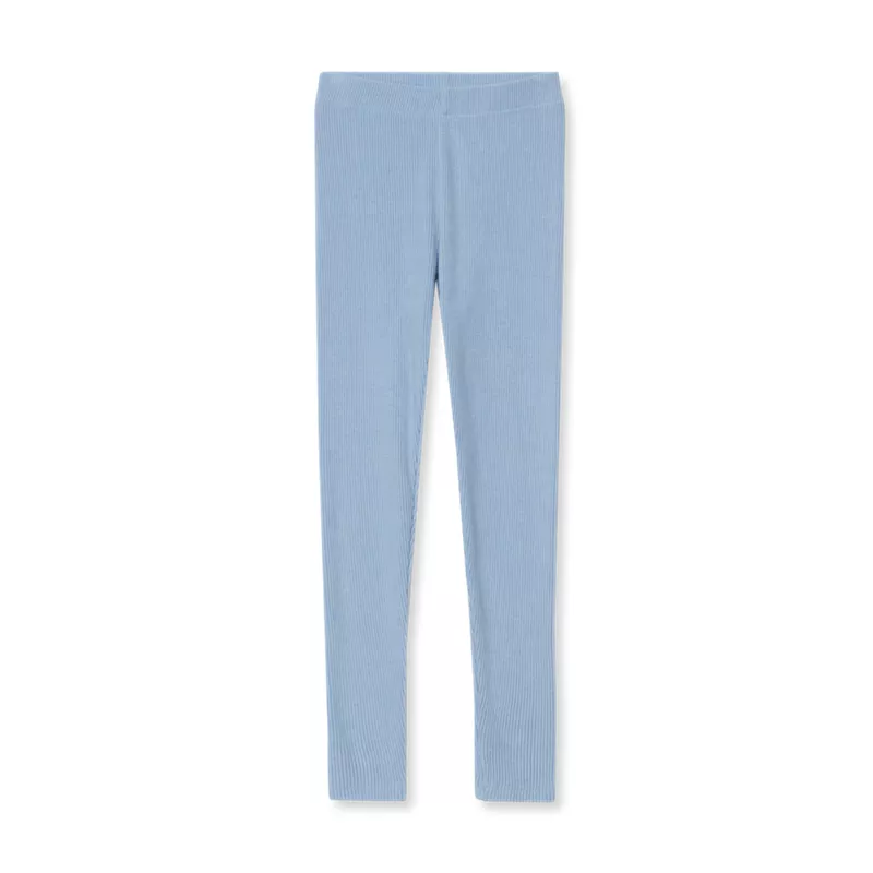 Girls Ribbed Knit Leggings, alternative image