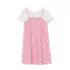 Girls Slip Dress With Ribbed Knit Tee Set, alternative image