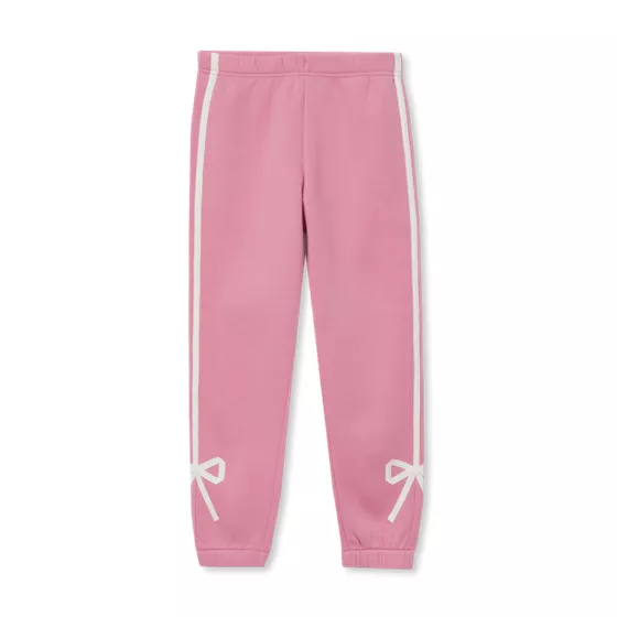 Girls Fleece Bow Joggers - primary