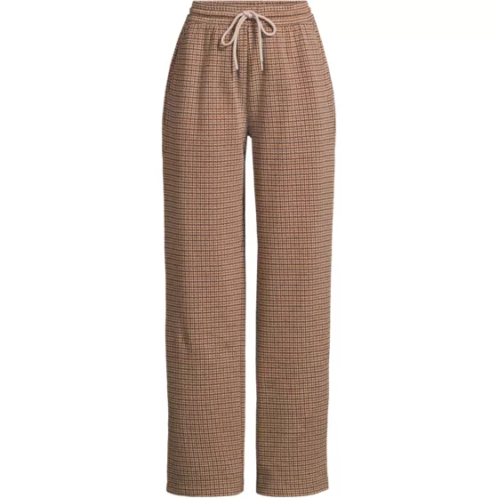 Women's Sport Knit Jacquard High Rise Relaxed Straight Leg Pants - primary