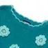 Girls Long Sleeve Crochet Rosette Sweater, alternative image
