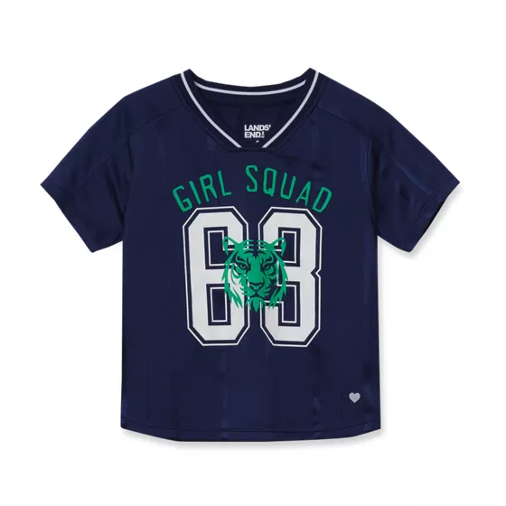 Girls Short Sleeve Soccer Jersey Top - primary