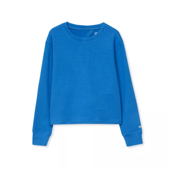 Girls Long Sleeve Twist Back Active Top - primary