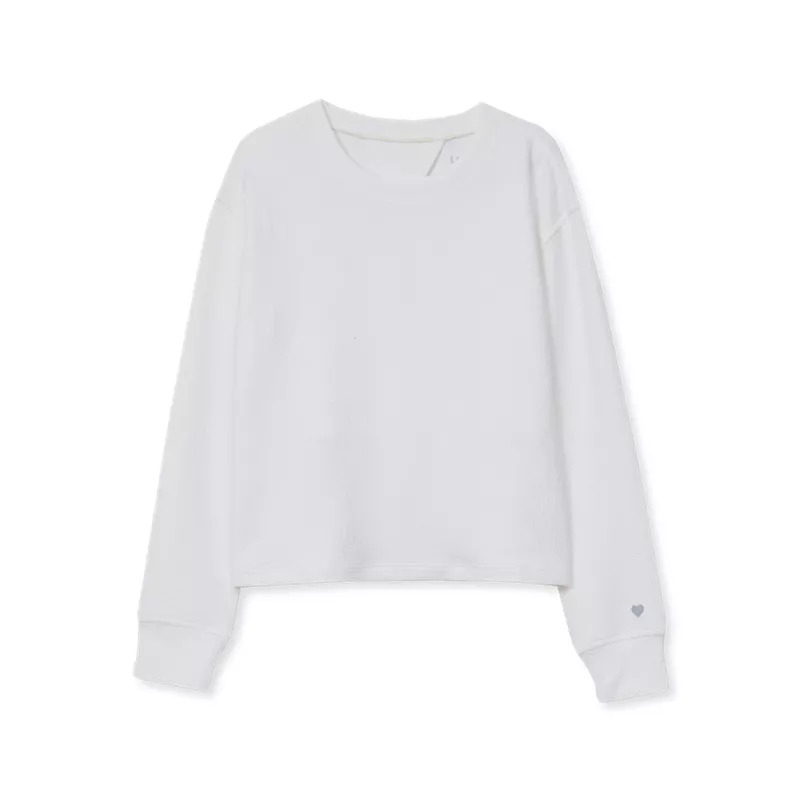 Girls Long Sleeve Twist Back Active Top, alternative image