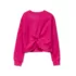 Girls Long Sleeve Twist Back Active Top, alternative image