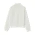 Girls Long Sleeve Double Knit Quarter Zip, alternative image