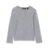 Girls Long Sleeve Ribbed Henley Shirt, alternative image