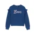 Girls Long Sleeve Ruffle Sweatshirt, alternative image