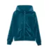Girls Velour Zip Hoodie, alternative image