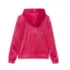 Girls Velour Zip Hoodie, alternative image