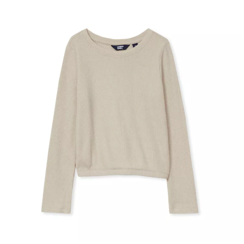 Girls Long Sleeve Sparkly Knit Top, alternative image