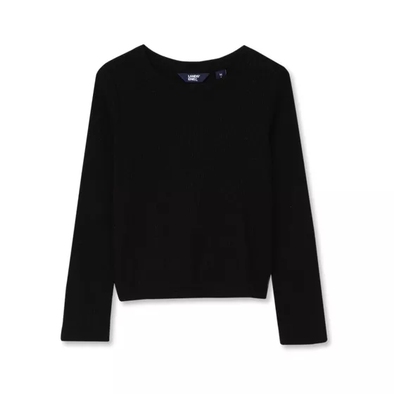 Girls Long Sleeve Sparkly Knit Top - primary