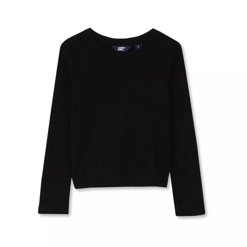 Girls Long Sleeve Sparkly Knit Top, alternative image