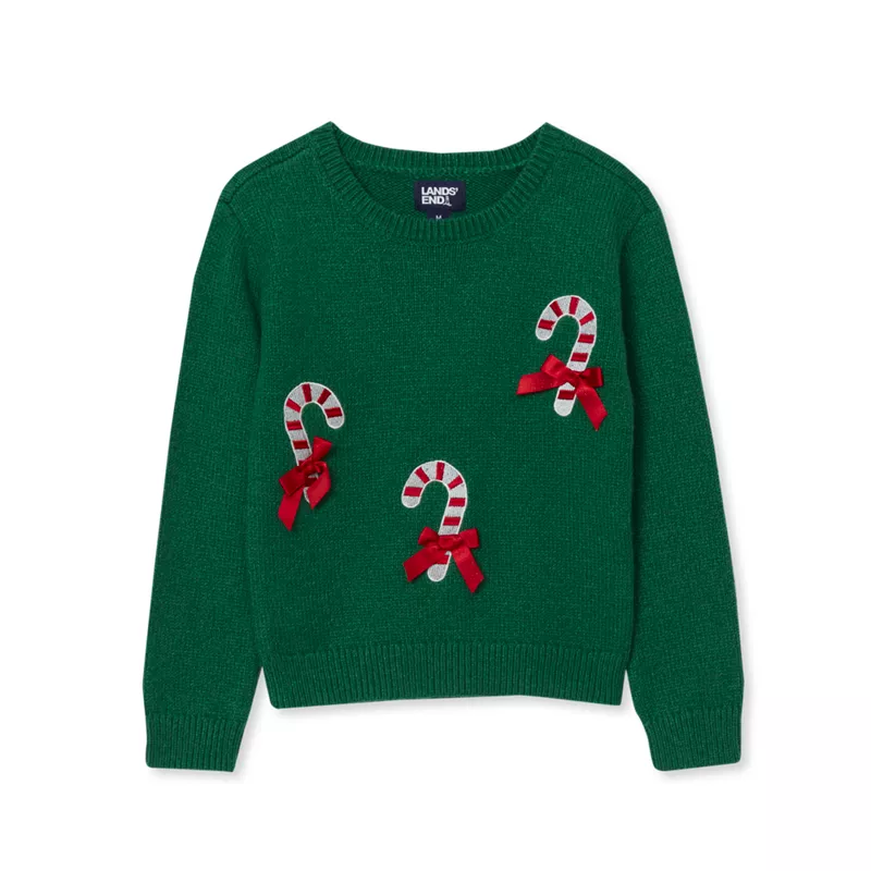 Girls Embellished Sweater, alternative image