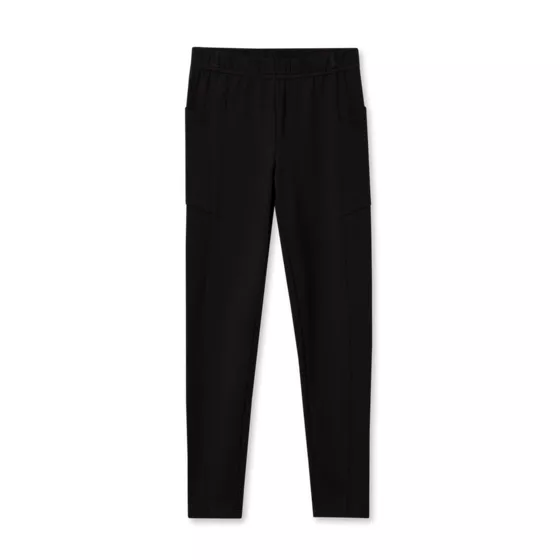 Girls Tough Cotton Ankle Legging with Pockets - primary