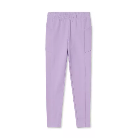 Girls Tough Cotton Ankle Legging with Pockets - primary