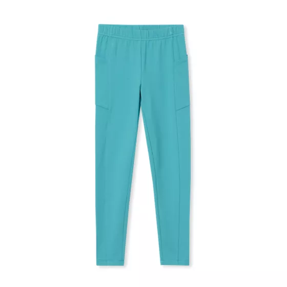 Girls Tough Cotton Ankle Legging with Pockets - primary