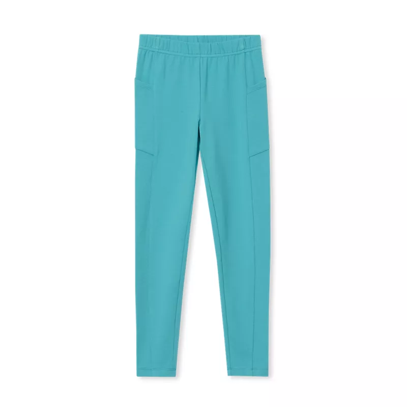 Girls Tough Cotton Ankle Legging with Pockets, alternative image