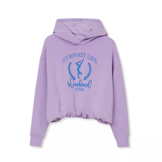 Girls Long Sleeve Bubble Active Hoodie - primary