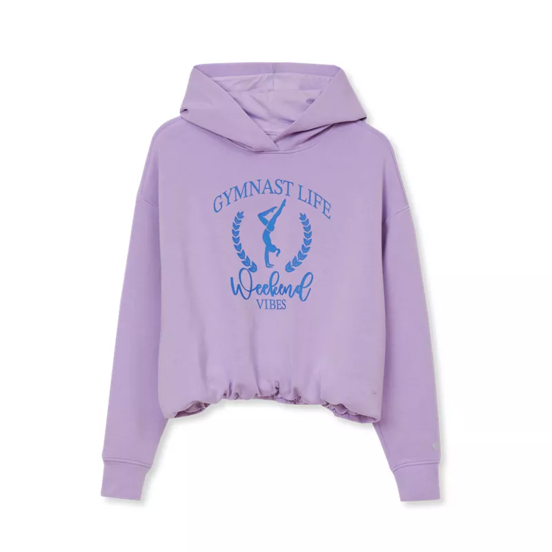 Girls Long Sleeve Bubble Active Hoodie, alternative image