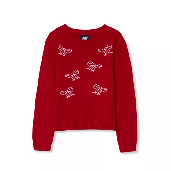 Girls Graphic Sweater - primary