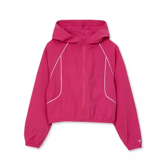 Girls Active Long Sleeve Hooded Track Jacket - primary