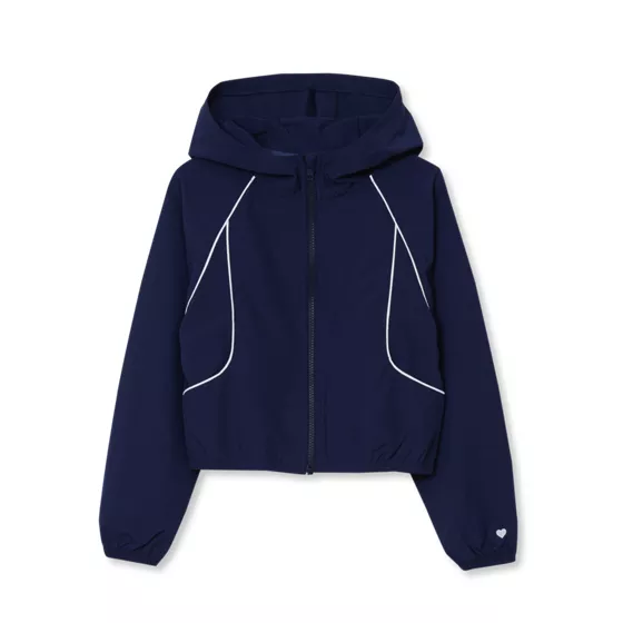 Girls Active Long Sleeve Hooded Track Jacket - primary