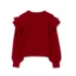 Girls Long Sleeve Ruffle Sweater, alternative image