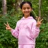 Girls Fleece Pull Over Hoodie, alternative image