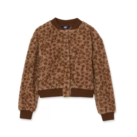Girls Sherpa Bomber Jacket - primary