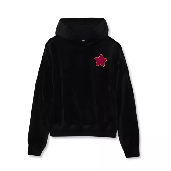 Girls Plush Pull Over Hoodie - primary
