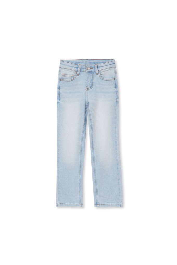 Girls Straight Leg Jeans - Lands' End - Blue - 12