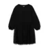 Girls Long Sleeve Mixed Media Dress, alternative image