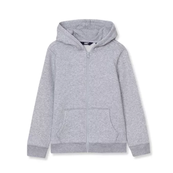 Kids Solid Fleece Zip Hoodie - primary