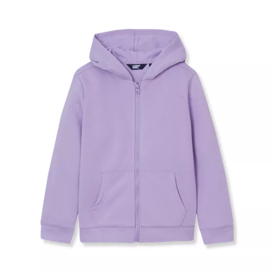Kids Solid Fleece Zip Hoodie - primary