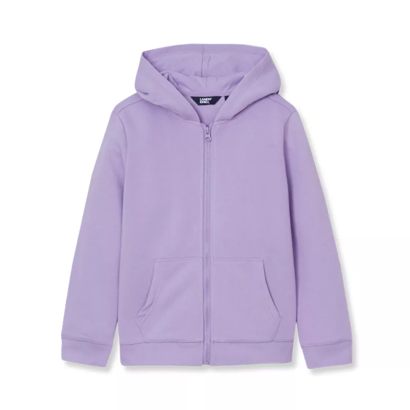 Kids Solid Fleece Zip Hoodie, alternative image