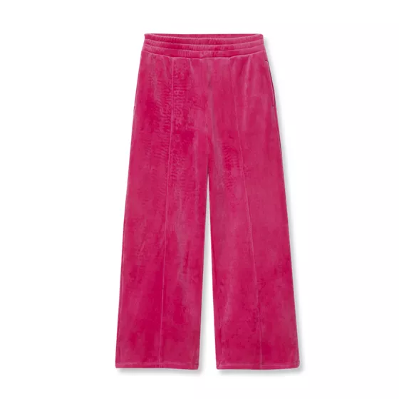 Girls Plush Rib Wide Leg Pants - primary