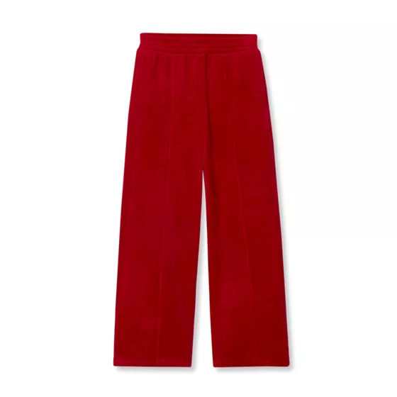 Girls Plush Rib Wide Leg Pants - primary