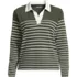 Women's Long Sleeve Boxy Mariner Rugby Polo, Front