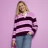 Women's Long Sleeve Boxy Mariner Rugby Polo, alternative image
