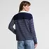 Women's Long Sleeve Boxy Mariner Johnny Collar Polo, Back