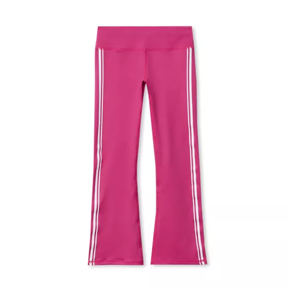 Girls Active Flare Leggings with Side Stripe - primary