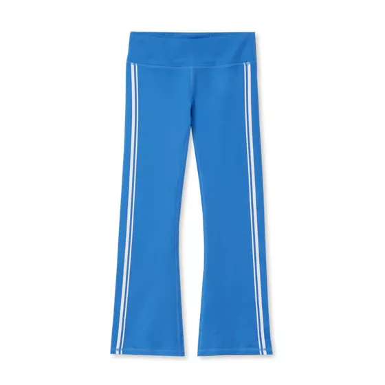 Girls Active Flare Leggings with Side Stripe - primary