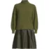 Women's Fuzzy Lantern Sleeve Twofer Dress, Front