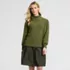 Women's Fuzzy Lantern Sleeve Twofer Dress, Front