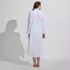 Women's LE x T and T Monogrammed Eyelet Button Down Maxi Cover-up Dress, Back