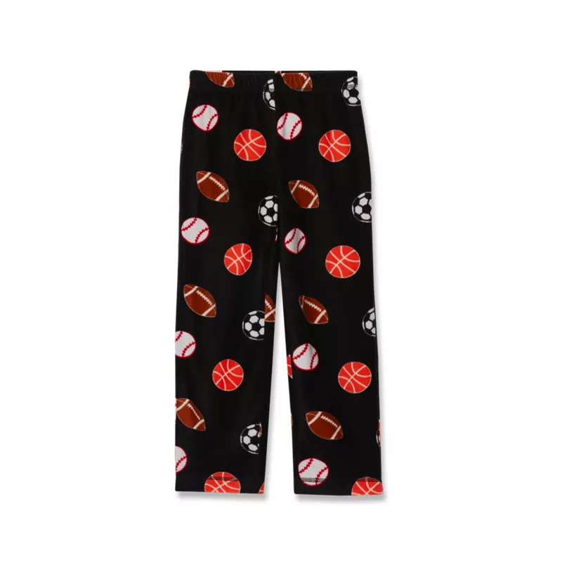 Kids Basic Fleece Pajama Pants, alternative image