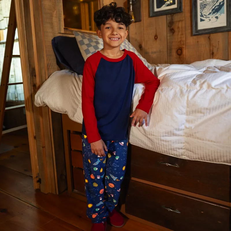 Kids Basic Fleece Pajama Pants, alternative image