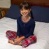 Girls Long Sleeve Sleep Henley, alternative image
