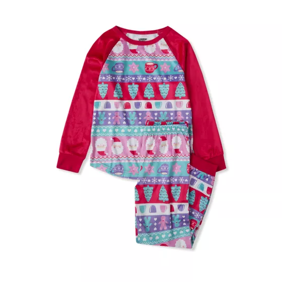 Kids Fleece 2 Piece Pajama Set - primary